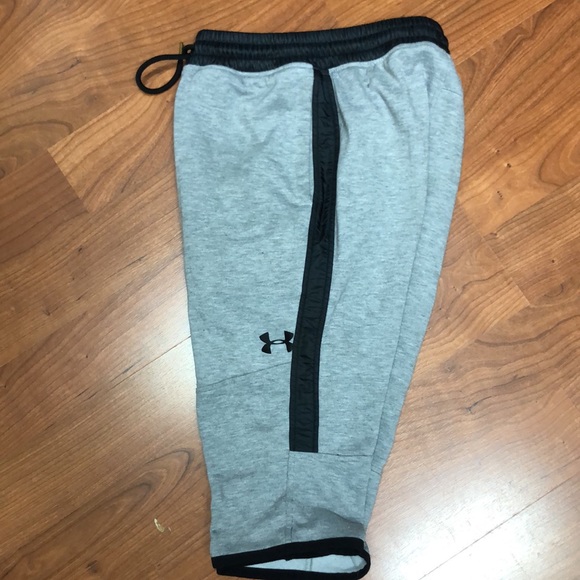 UNDER ARMOUR LONG SHORTS GRAY BLACK S - Picture 3 of 6